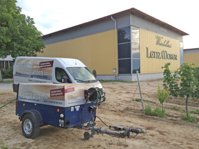 Lenz Moser Sandstrahlen Mobiles Sandstrahlen