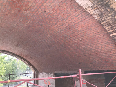 Wiener Stadtbahnbogen fertig sandgestrahlt