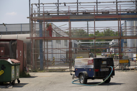 Industrielles Sandstrahlen