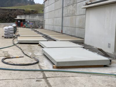 Betonmauer Sandstrahlen